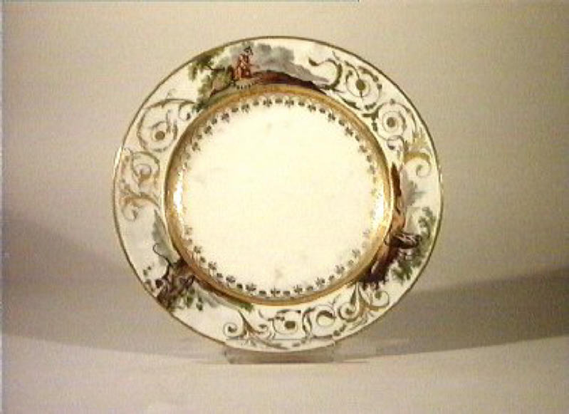 motivi decorativi vegetali (piatto) di Giovine Raffaele (sec. XIX)