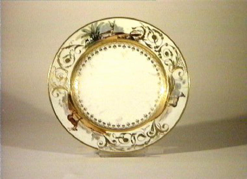 motivi decorativi vegetali (piatto) di Giovine Raffaele (sec. XIX)