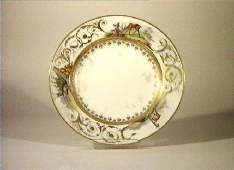 motivi decorativi vegetali (piatto) di Giovine Raffaele (sec. XIX)