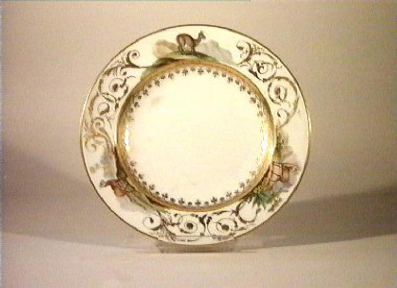 motivi decorativi vegetali (piatto) di Giovine Raffaele (sec. XIX)