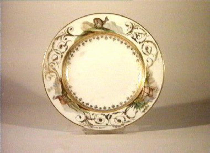 motivi decorativi vegetali (piatto) di Giovine Raffaele (sec. XIX)