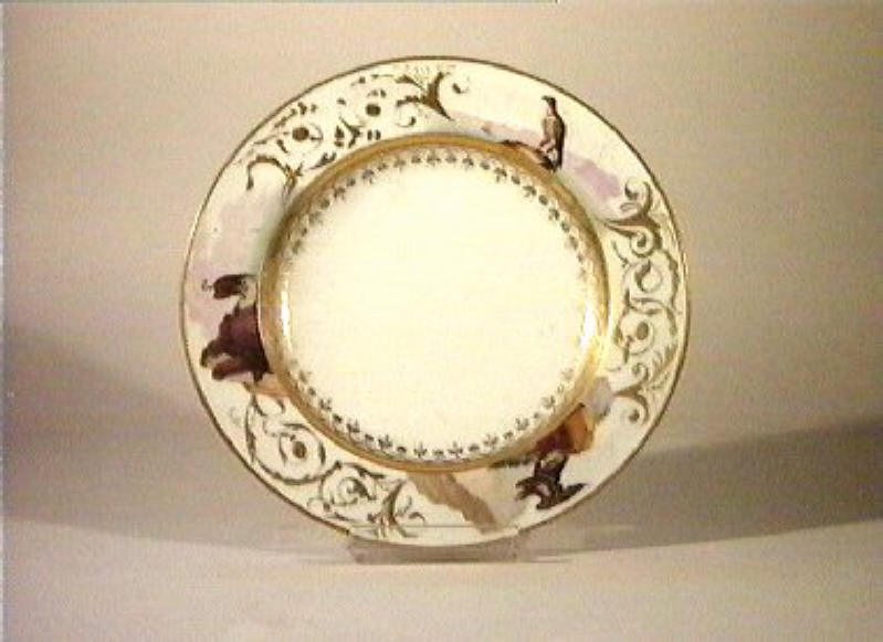 motivi decorativi vegetali (piatto) di Giovine Raffaele (sec. XIX)