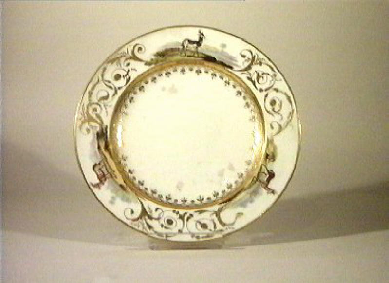 motivi decorativi vegetali (piatto) di Giovine Raffaele (sec. XIX)