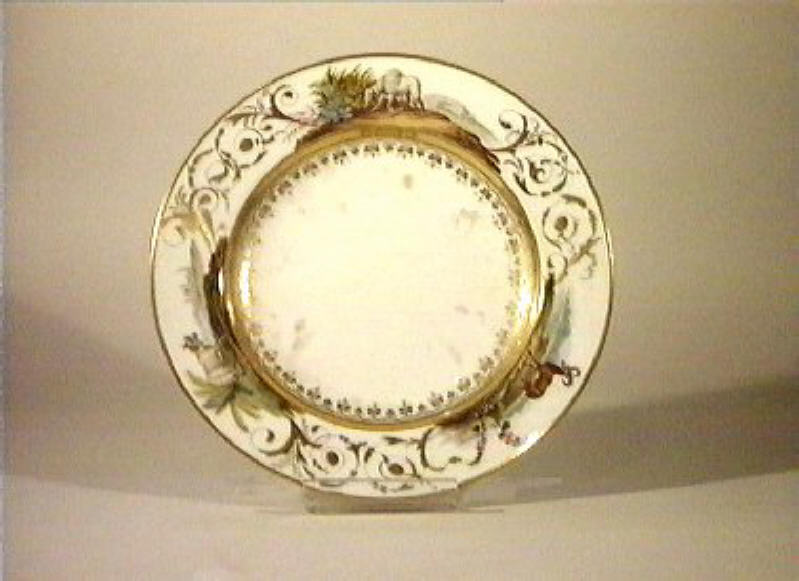 motivi decorativi vegetali (piatto) di Giovine Raffaele (sec. XIX)