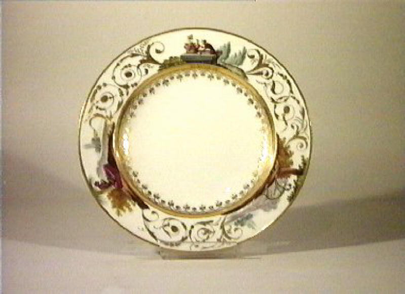 motivi decorativi vegetali (piatto) di Giovine Raffaele (sec. XIX)