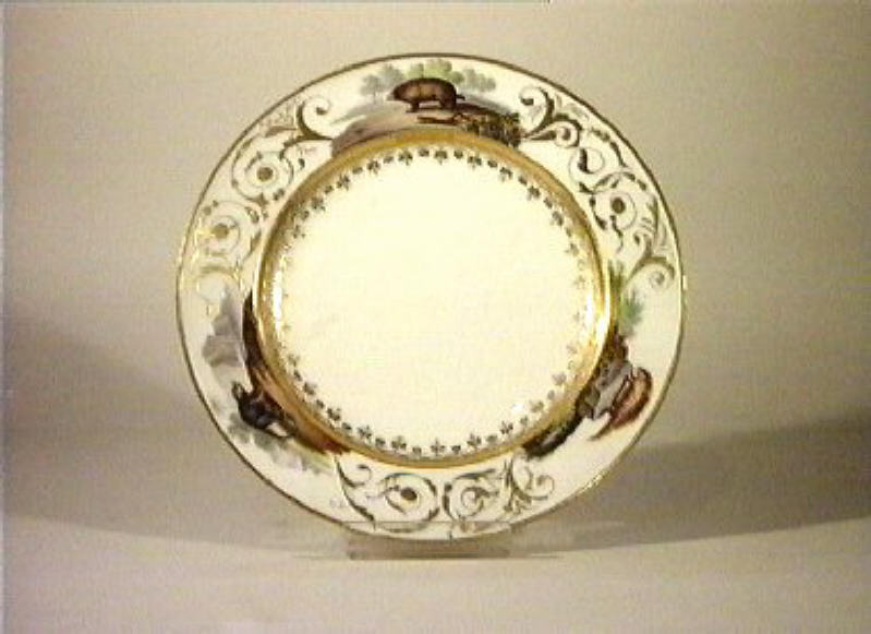 motivi decorativi vegetali (piatto) di Giovine Raffaele (sec. XIX)