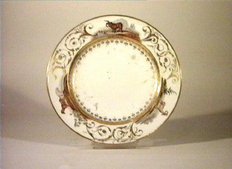 motivi decorativi vegetali (piatto) di Giovine Raffaele (sec. XIX)