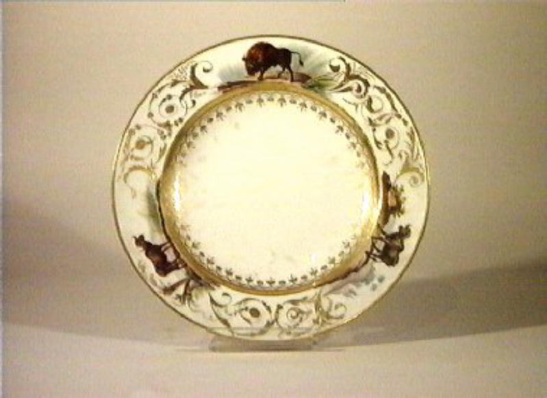 motivi decorativi vegetali (piatto) di Giovine Raffaele (sec. XIX)