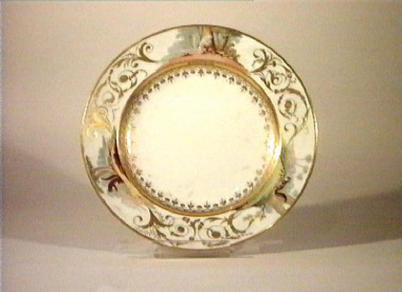 motivi decorativi vegetali (piatto) di Giovine Raffaele (sec. XIX)