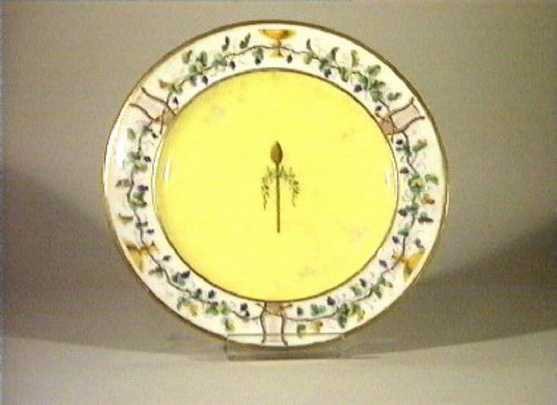 piatto - manifattura di Sèvres (secc. XVIII/ XIX)