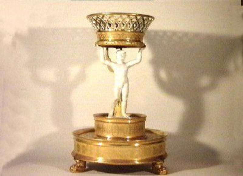 putto (centrotavola) - manifattura Poulard Prad (sec. XIX)