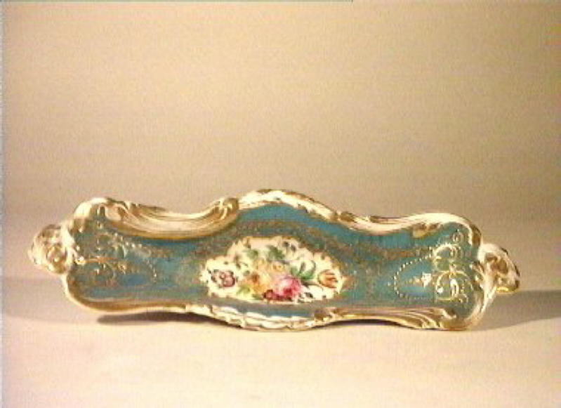 motivo decorativo floreale (vassoietto) - manifattura parigina (sec. XIX)