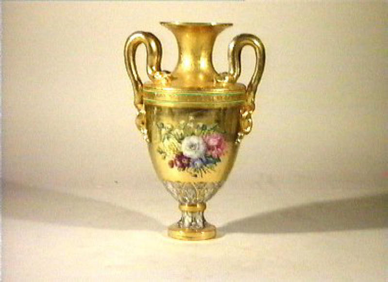 motivi decorativi floreali (vaso) - manifattura Richard-Ginori, manifattura reale di Berlino (sec. XIX)