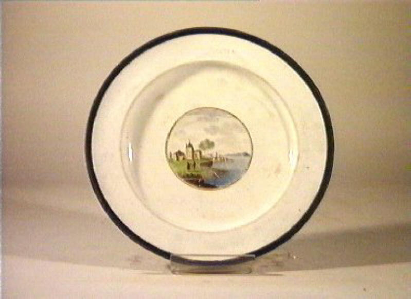 paesaggio (piatto) - manifattura Richard-Ginori (sec. XIX)