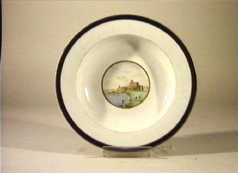 paesaggio (piatto) - manifattura di Doccia (sec. XIX)