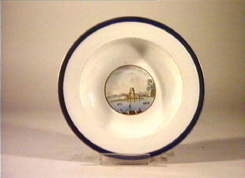 paesaggio (piatto) - manifattura di Doccia (sec. XIX)