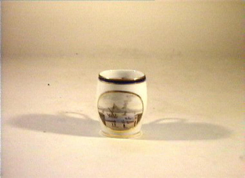 paesaggio (vasetto) - manifattura di Doccia (sec. XIX)