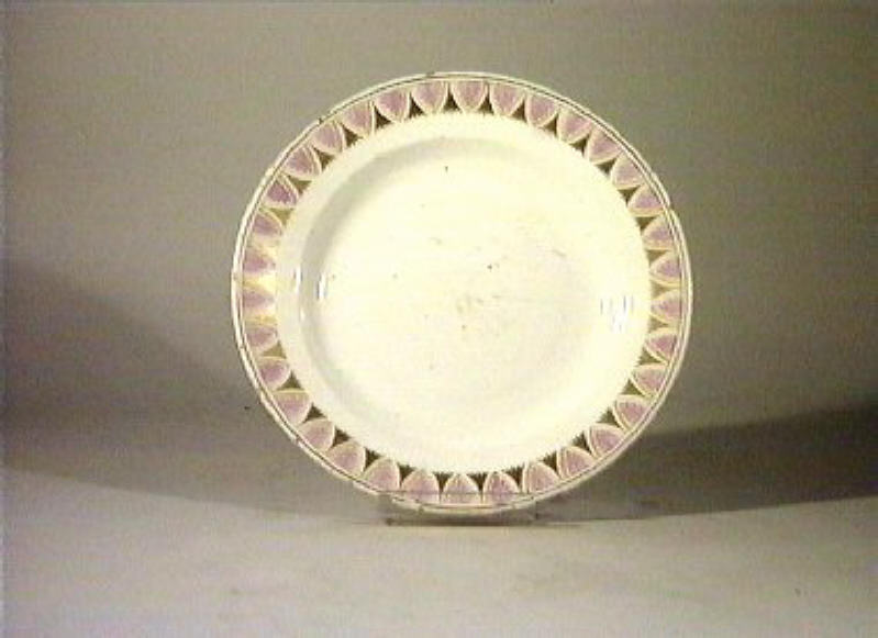 motivi decorativi vegetali (piatto) - manifattura Del Vecchio (sec. XIX)