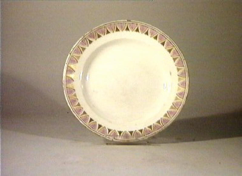 motivi decorativi vegetali (piatto) - manifattura Del Vecchio (sec. XIX)