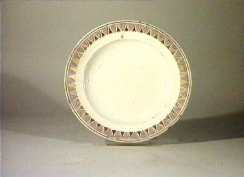 motivi decorativi vegetali (piatto) - manifattura Del Vecchio (sec. XIX)