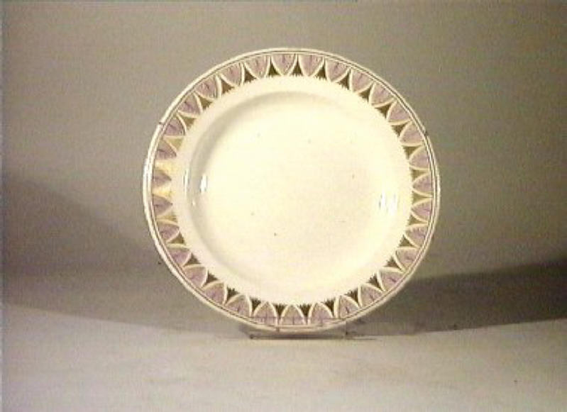 motivi decorativi vegetali (piatto) - manifattura Del Vecchio (sec. XIX)