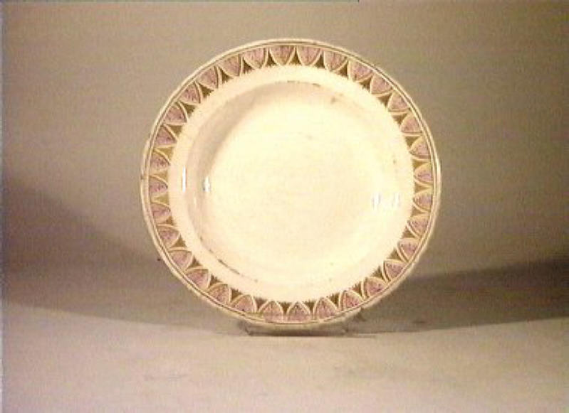 motivi decorativi vegetali (piatto) - manifattura Del Vecchio (sec. XIX)