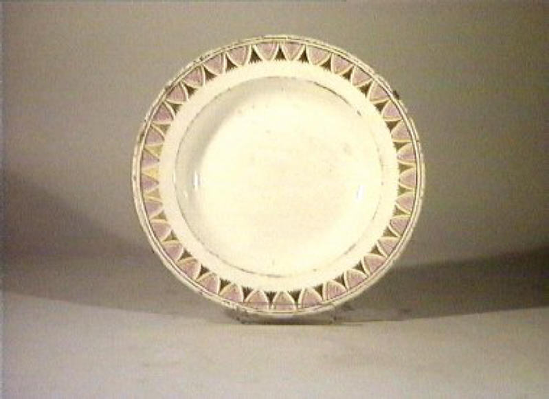 motivi decorativi vegetali (piatto) - manifattura Del Vecchio (sec. XIX)