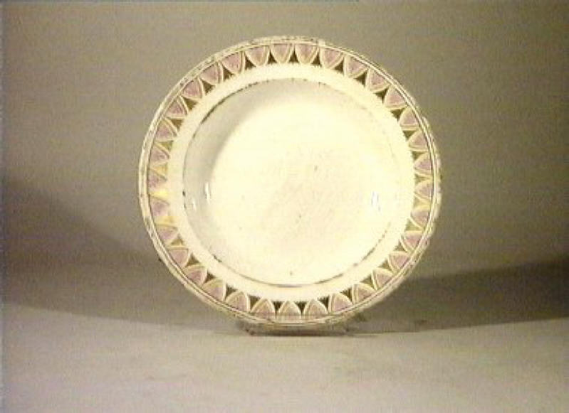 motivi decorativi vegetali (piatto) - manifattura Del Vecchio (sec. XIX)