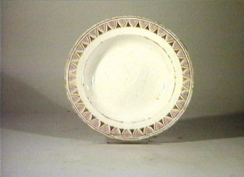 motivi decorativi vegetali (piatto) - manifattura Del Vecchio (sec. XIX)