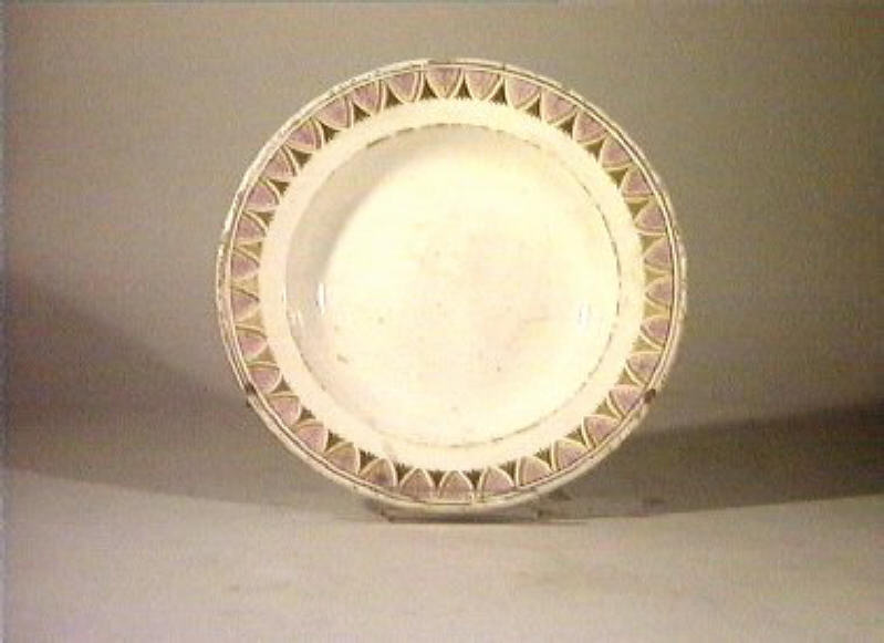 motivi decorativi vegetali (piatto) - manifattura Del Vecchio (sec. XIX)