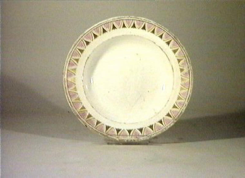 motivi decorativi vegetali (piatto) - manifattura Del Vecchio (sec. XIX)