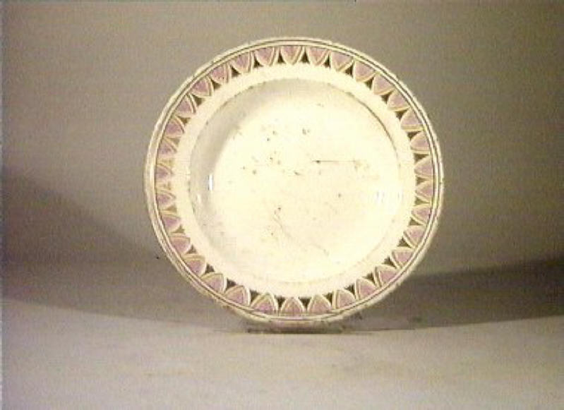 motivi decorativi vegetali (piatto) - manifattura Del Vecchio (sec. XIX)