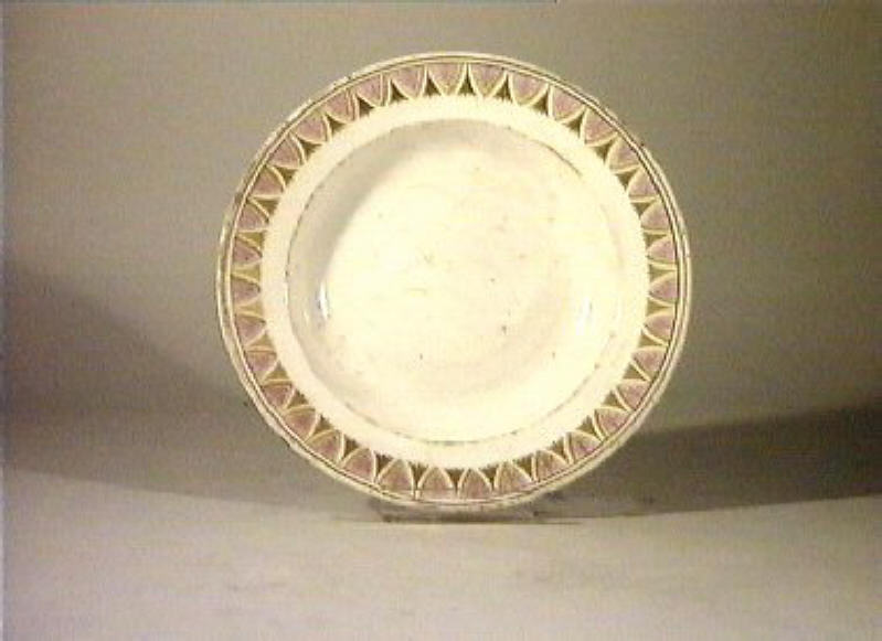 motivi decorativi vegetali (piatto) - manifattura Del Vecchio (sec. XIX)