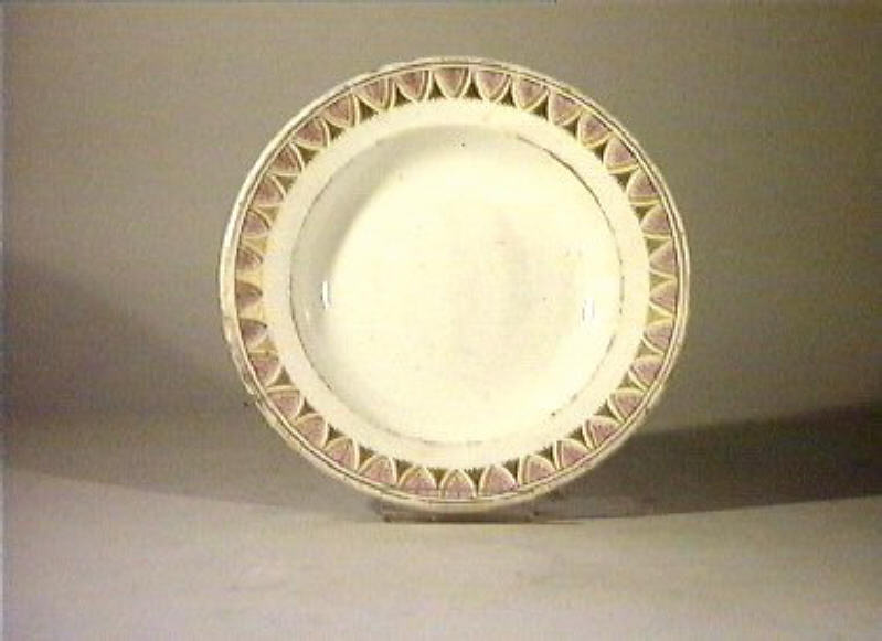 motivi decorativi vegetali (piatto) - manifattura Del Vecchio (sec. XIX)