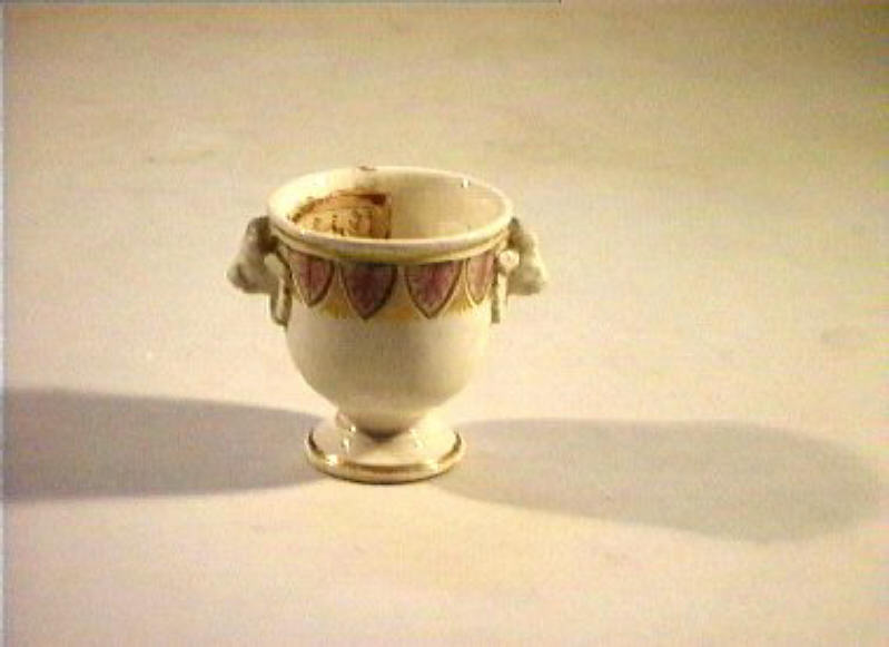 motivi decorativi vegetali (vasetto) - manifattura Del Vecchio (sec. XIX)