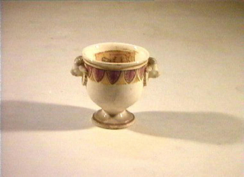 motivi decorativi vegetali (vasetto) - manifattura Del Vecchio (sec. XIX)