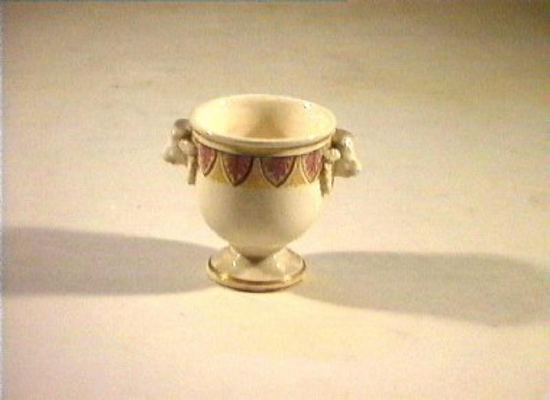 motivi decorativi vegetali (vasetto) - manifattura Del Vecchio (sec. XIX)