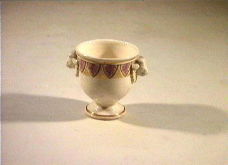 motivi decorativi vegetali (vasetto) - manifattura Del Vecchio (sec. XIX)