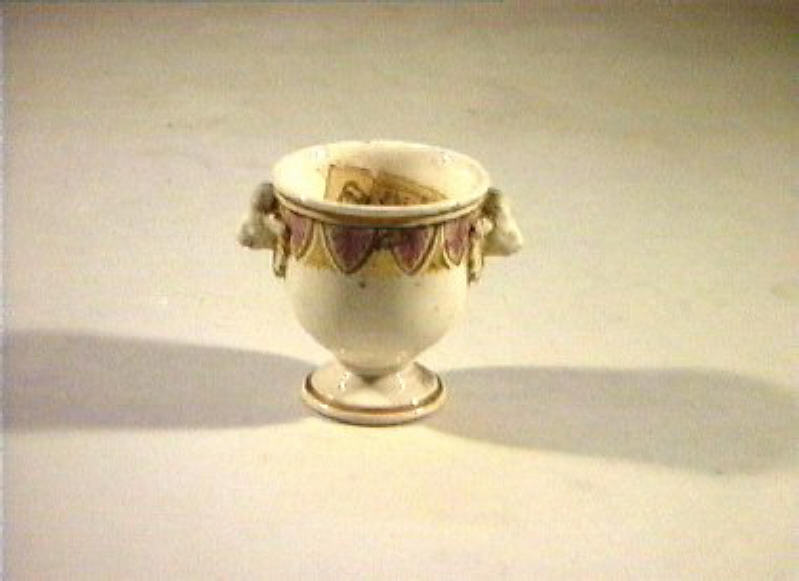 motivi decorativi vegetali (vasetto) - manifattura Del Vecchio (sec. XIX)