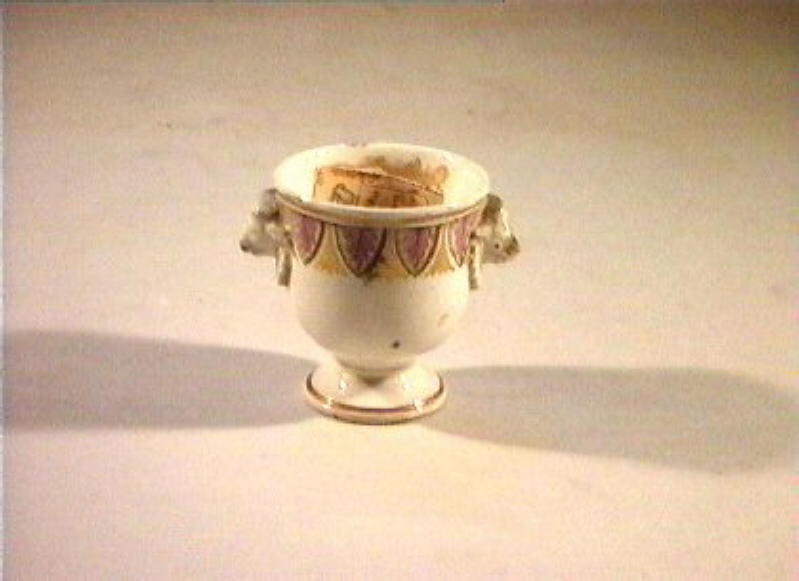 motivi decorativi vegetali (vasetto) - manifattura Del Vecchio (sec. XIX)