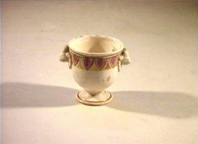 motivi decorativi vegetali (vasetto) - manifattura Del Vecchio (sec. XIX)