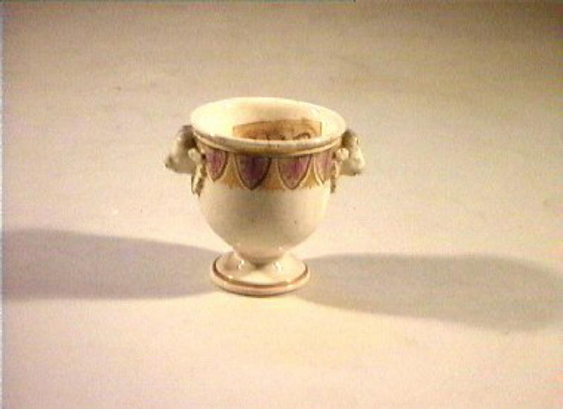 motivi decorativi vegetali (vasetto) - manifattura Del Vecchio (sec. XIX)