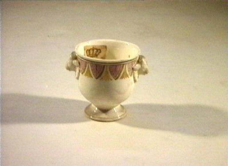 motivi decorativi vegetali (vasetto) - manifattura Del Vecchio (sec. XIX)