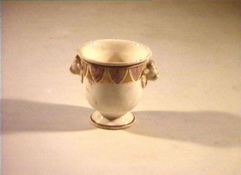 motivi decorativi vegetali (vasetto) - manifattura Del Vecchio (sec. XIX)