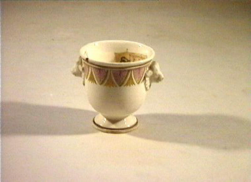 motivi decorativi vegetali (vasetto) - manifattura Del Vecchio (sec. XIX)