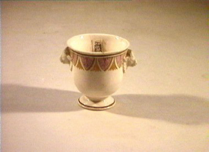 motivi decorativi vegetali (vasetto) - manifattura Del Vecchio (sec. XIX)