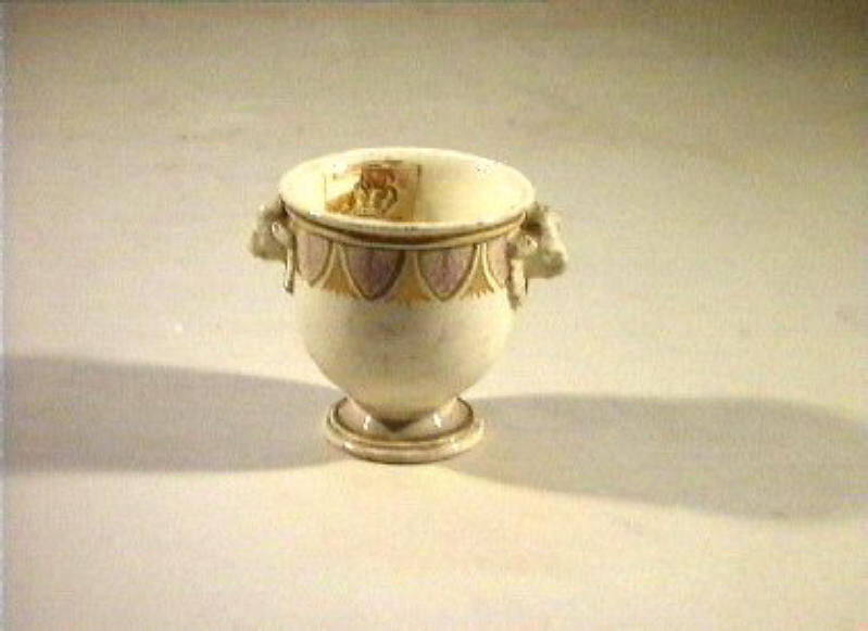 motivi decorativi vegetali (vasetto) - manifattura Del Vecchio (sec. XIX)