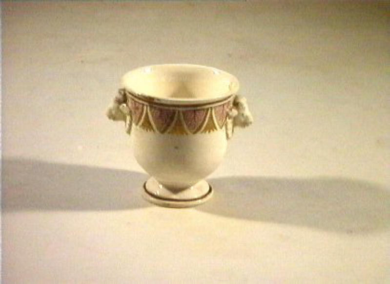 motivi decorativi vegetali (vasetto) - manifattura Del Vecchio (sec. XIX)