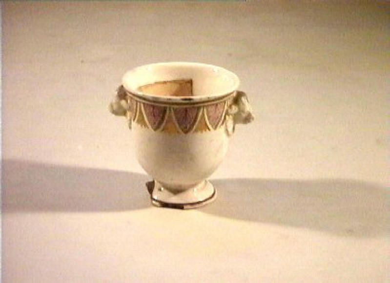 motivi decorativi vegetali (vasetto) - manifattura Del Vecchio (sec. XIX)