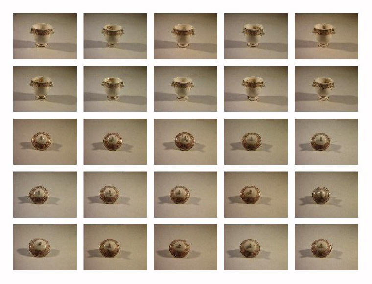 motivi decorativi vegetali (coperchietto) - manifattura Del Vecchio (sec. XIX)